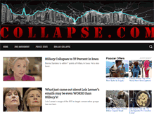 Tablet Screenshot of collapse.com
